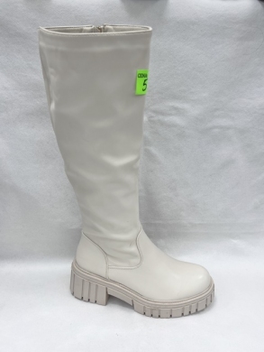 Kozaki damskie na płaskim (36-41) 25222 BEIGE