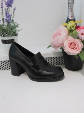 Półbuty damskie na obcasie (36-41) 9146 BLACK