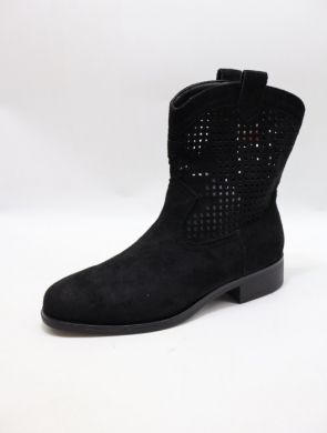 Botki damskie na płaskim (36-41) Y83 BLACK