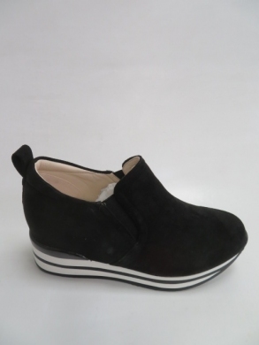 Buty sportowe damskie na koturnie (36-41) 6067 BLACK