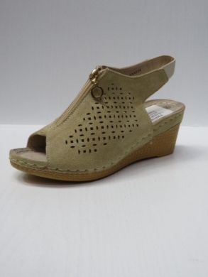 Sandały damskie na koturnie (36-41) 7AA224 BEIGE