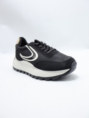 Buty sportowe damskie na płaskim (36-41) 6030 BLACK