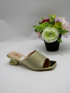 Klapki damskie na obcasie (36-41) CIC321 GOLD