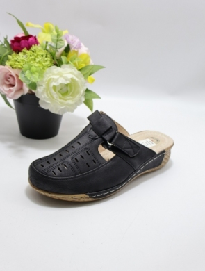 Klapki damskie na koturnie (39-43) DJ6-15 BLACK