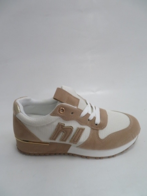 Buty sportowe damskie na płaskim (36-41) R78 WHITE/KHAKI