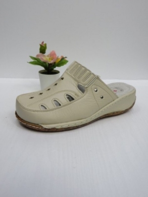 Klapki damskie na koturnie (36-42) 505 BEIGE