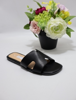 Klapki damskie na płaskim (36-41) LFE8835 BLACK