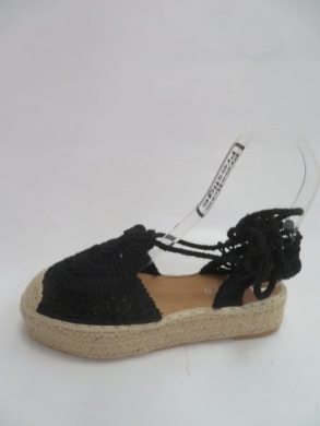 Sandały damskie na koturnie (36-41) 10-55 BLACK