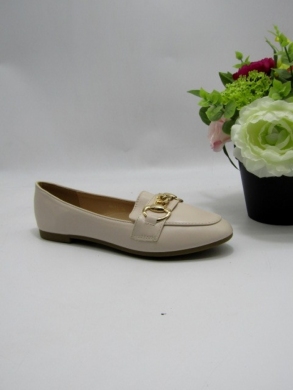 Mokasyny damskie na płaskim (36-41) 88-15 BEIGE