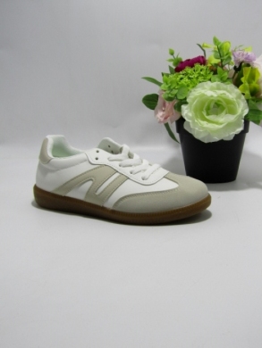 Buty sportowe damskie na płaskim (36-41) 7112 BEIGE