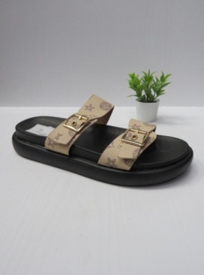 Klapki damskie na płaskim (36-41) CB2116 BEIGE
