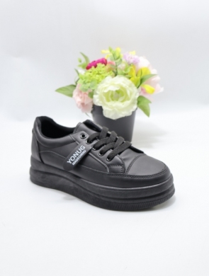 Buty sportowe damskie na płaskim (36-41) S136-21 BLACK