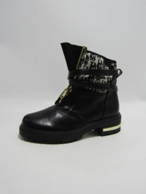 Botki damskie na płaskim (36-41) A7801 BLACK