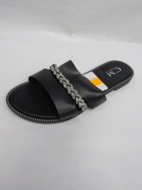 Klapki damskie na płaskim (36-41) 5116 BLACK