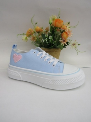 Trampki damskie na koturnie (36-41) 2090 BLUE