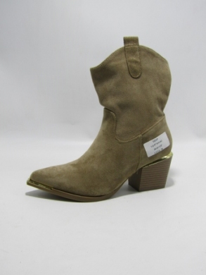 Botki damskie ocieplane na obcasie (36-41) LQ-87 KHAKI