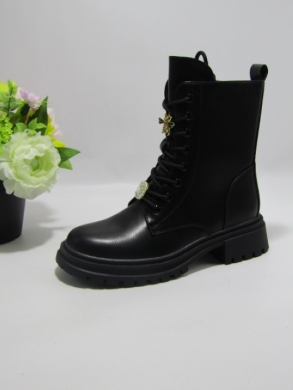 Botki damskie na płaskim (36-41) QH813 BLACK