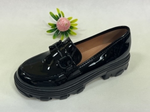 Mokasyny damskie na koturnie (36-41) H192 BLACK