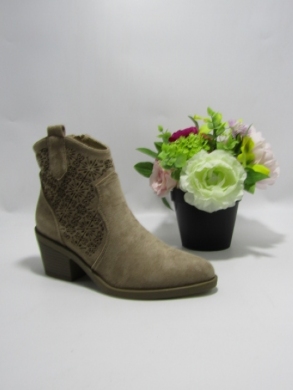 Botki damskie na obcasie (36-41) H2429-2 KHAKI