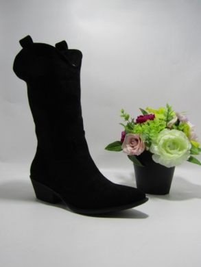 Kozaki damskie na obcasie (36-41) N22-2 NERO