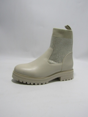 Botki damskie na płaskim (36-41) 00-3 BEIGE