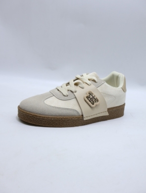 Buty sportowe damskie na płaskim (36-41) 9016 BEIGE