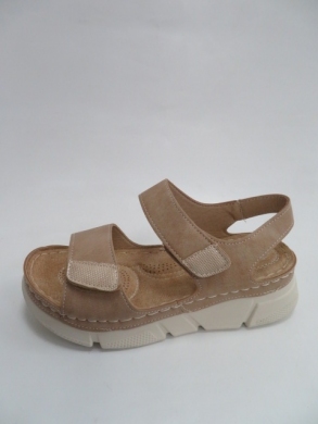 Sandały damskie na koturnie (36-41) J26-3 KHAKI