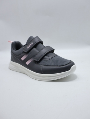 Buty sportowe damskie na płaskim (36-41) T2567 GREY/PINK