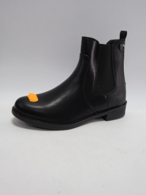 Botki damskie ocieplane na płaskim (36-41) MR-12 BLACK