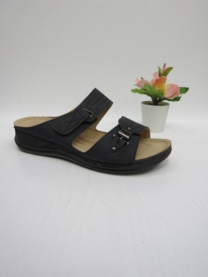 Klapki damskie na koturnie (36-42) 92081-1 BLACK