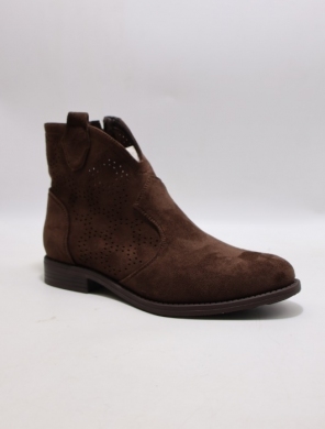 Botki damskie na płaskim (36-41) H255-6 BROWN