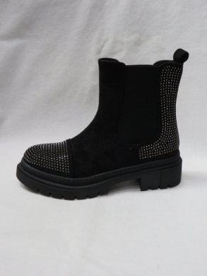 Botki damskie na płaskim (36-41) J176 BLACK