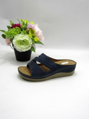 Klapki damskie na koturnie (36-41) 8-130 BLUE