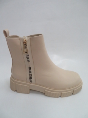 Botki damskie jesienne na płaskim (36-41) HB-78 BEIGE