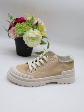 Trampki damskie na płaskim (36-41) BL281 KHAKI