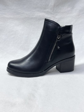 Botki damskie ocieplane na obcasie (36-41) H2169 BLACK