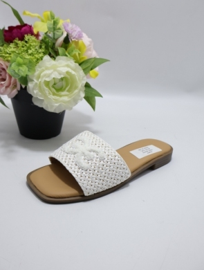 Klapki damskie na płaskim (36-41) S925 WHITE