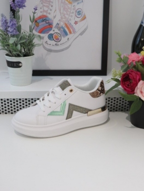 Buty sportowe damskie na płaskim (36-41) 8923 GREEN