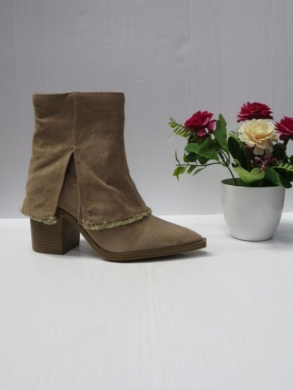 Botki damskie na obcasie (36-41) AA-11 KHAKI