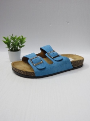 Klapki damskie na płaskim (36-41) W-87 BLUE