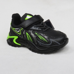 Buty sportowe chłopięce (26-31) ZC226 BLACK/GREEN