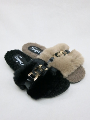 Kapcie damskie ocieplane (36-41) W261 MIX