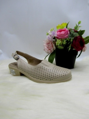 Sandały damskie na obcasie (37-42) J35-20 BEIGE