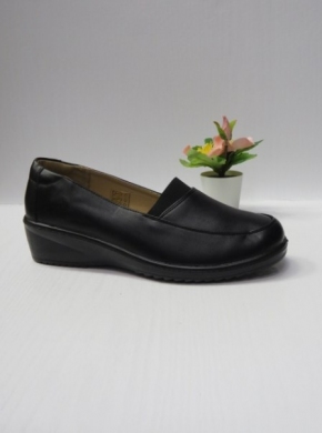 Mokasyny damskie na koturnie (36-41) A08 BLACK