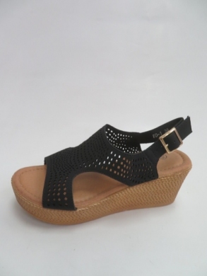 Sandały damskie na koturnie (36-41) ABD-1 BLACK