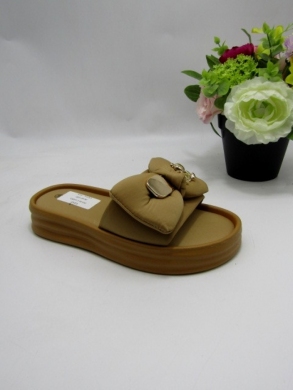 Klapki damskie na płaskim (36-41) 510-81 CAMEL