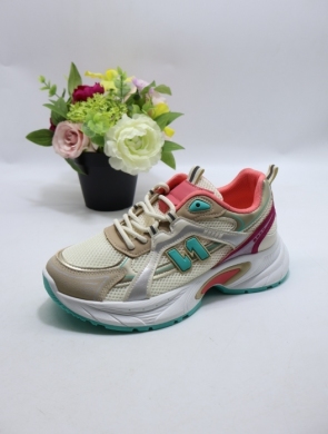 Buty sportowe damskie na płaskim (36-41) YY-146 ROSE RED