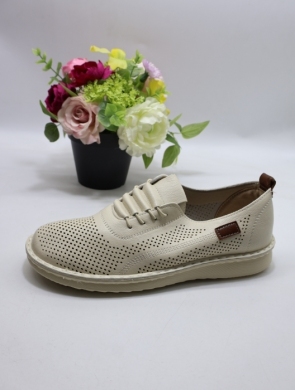 Półbuty damskie na płaskim (36-42) 25152-4 BEIGE