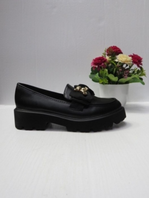 Mokasyny damskie na koturnie (36-41) YDF-27A BLACK