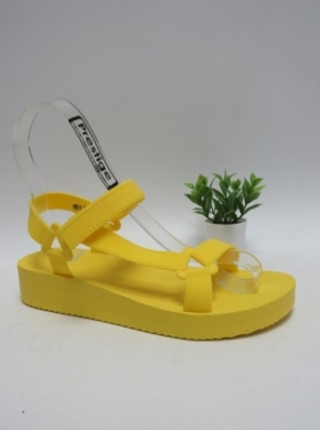 Sandały damskie na koturnie (36-41) HM511 YELLOW